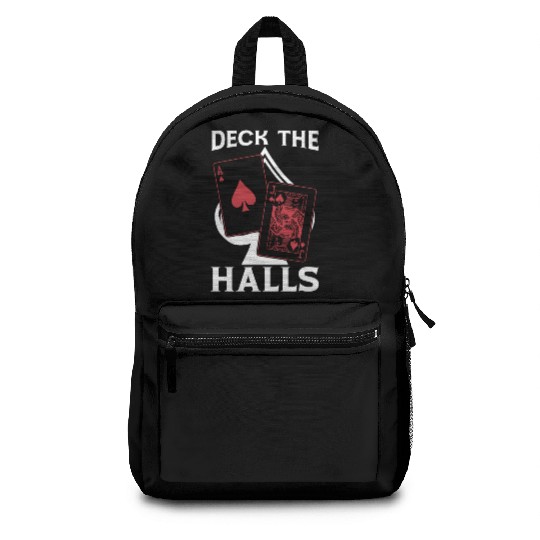 Classic Blackjack Deck The Halls Casino Gambling Backpacks