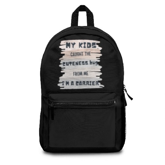 funny cute kids like father, the family's DNA bug Backpacks