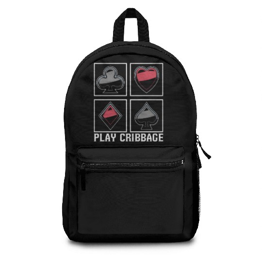 Play Cribbage Playing Cards Loves Crib Board Game Backpacks