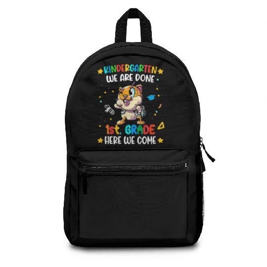 Kids Kindergarten We Are Done 1st Grade Backpacks