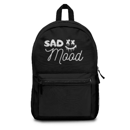 Sad mood design Backpacks