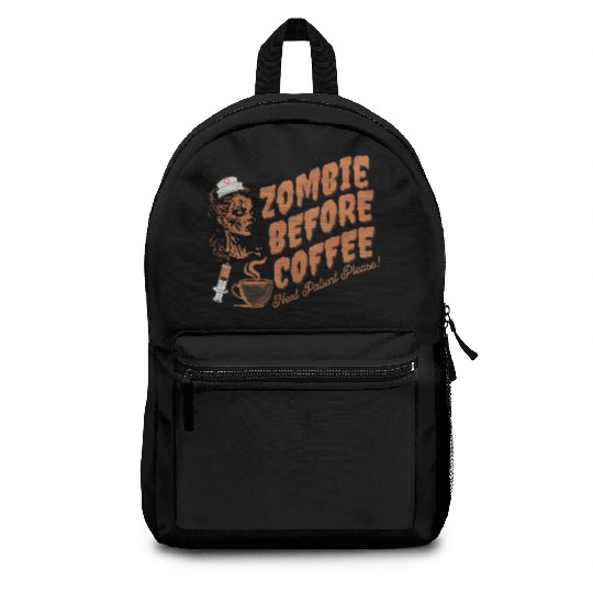 Zombie nurse when not caffeinated: Graveyard shift Backpacks