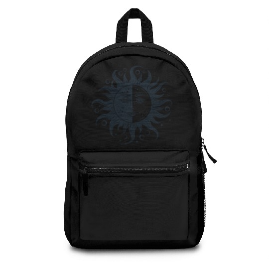 Harmonious Sun and Moon - Spiritual Design Backpacks