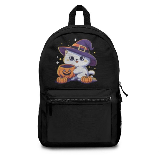 Cute Cat Halloween 3 Backpacks