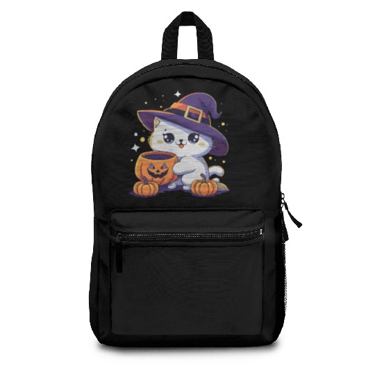 Cute Cat Halloween 3 Backpacks