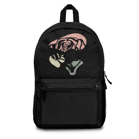 Rose and Bee Doodle Backpacks