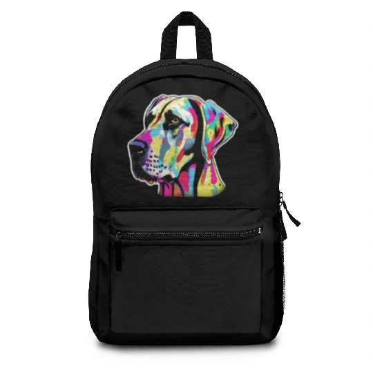 Great Dane Dog Animal Colorful Backpacks