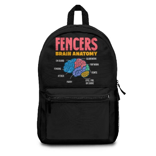 Fencers Brain Anatomy Backpacks