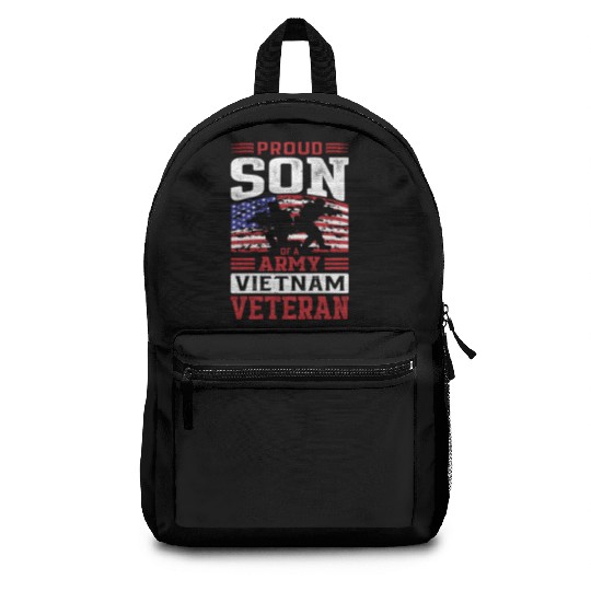 Proud Son Of A Army Vietnam Veteran Backpacks