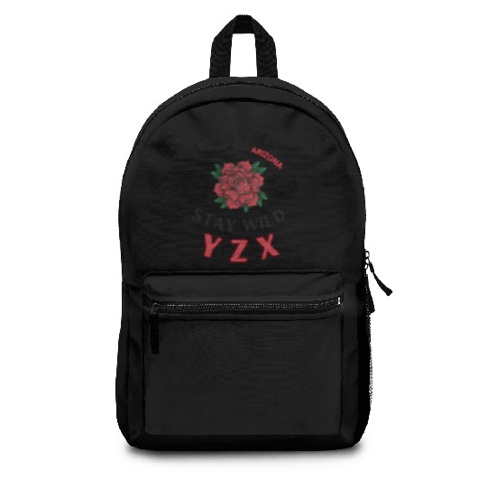Tombstone Arizonna red rose Backpacks