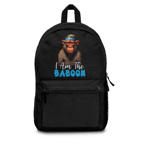 Baboon Monkey Lover Wildlife Animal Zookeeper Backpacks