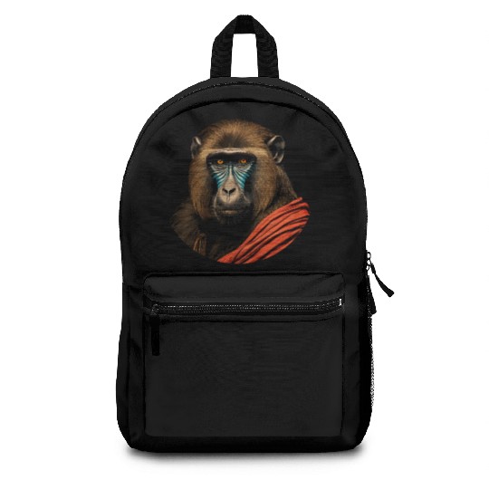 Baboon Monkey Lover Wildlife Animal Zookeeper Backpacks