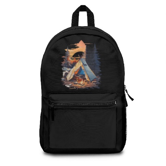 Ripped tent Unisex Backpacks