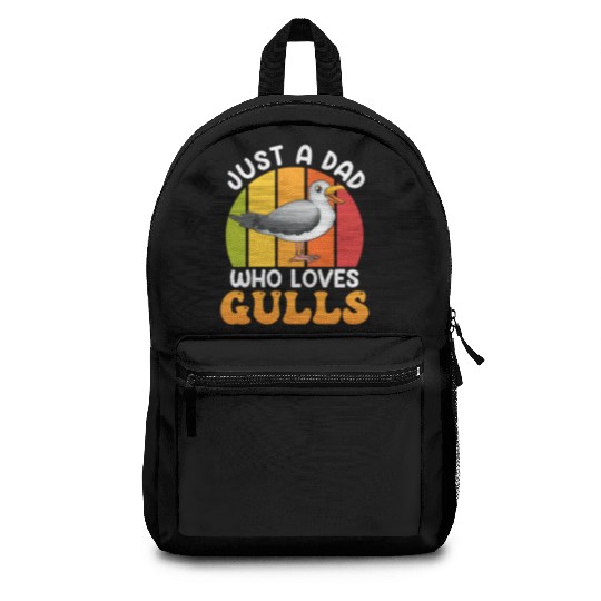 Just a Dad who loves Seagulls Bird lover Men Backpacks