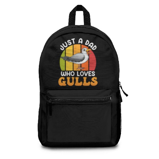 Just a Dad who loves Seagulls Bird lover Men Backpacks