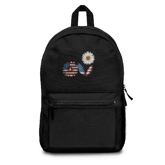 Love daisy solid Backpacks