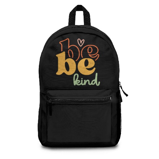 Vintage Be Kind Inspirational Quote Backpacks
