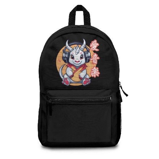 Japanese Music Dragon Backpacks