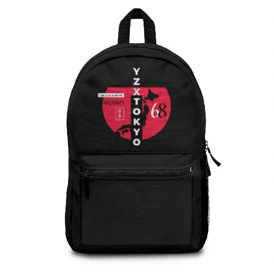 Red dot Tokyo Japan Backpacks