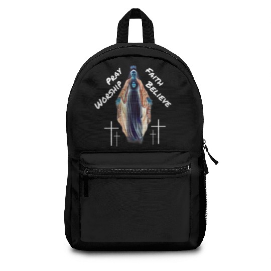 Virgin Mary mother of our lord Backpacks