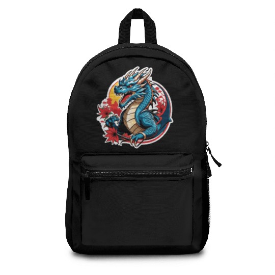 BLUE DRAGON ANGRY Backpacks