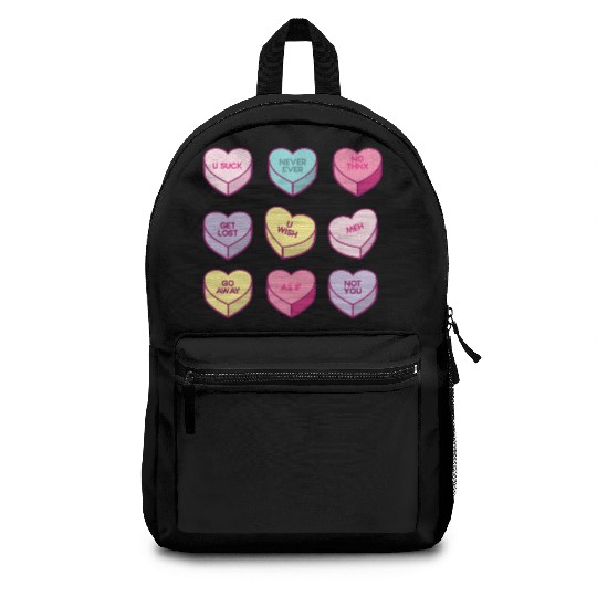 Sassy Anti Valentines Day Conversation Candy Backpacks