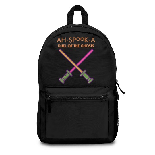 Ahs-Booka: Duel of the Ghosts Retro Halloween Backpacks