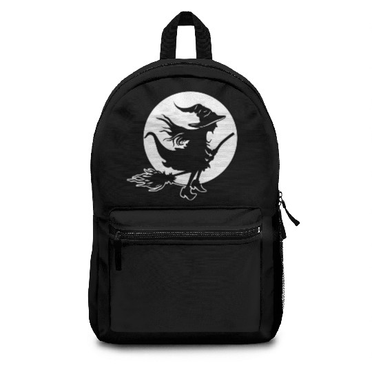Witch Wizard Broom Halloween Backpacks