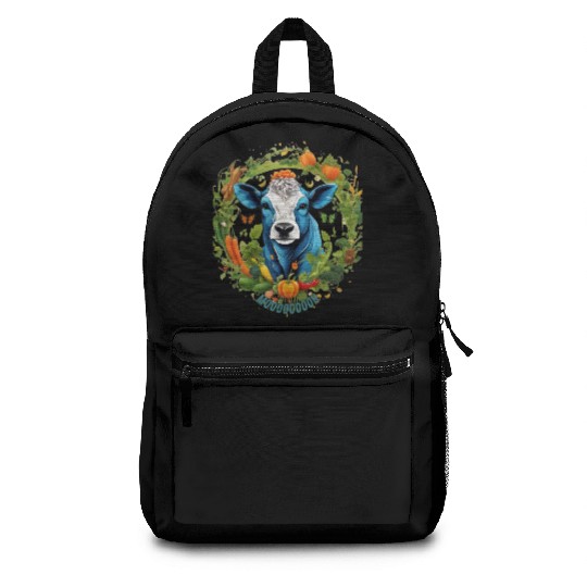 cow animals vegetarian Backpacks