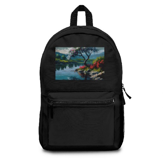 nature painting Backpacks