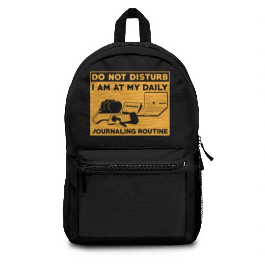 Journaling Routine Funny Do not Disturb Journaling Backpacks