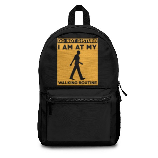Walking Routine Fitness Design - Do Not Disturb Backpacks