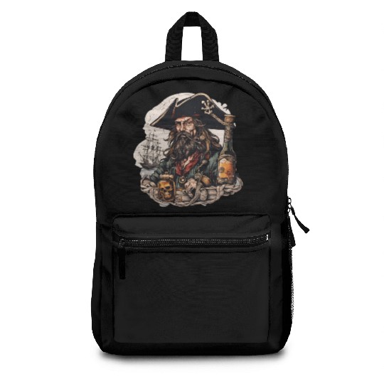 Drunk Pirate / Ahoi / Anchor / Rum / Ship / Boat Backpacks