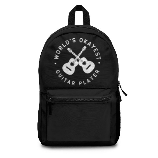 Worlds Okayest Guitar Player Backpacks