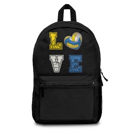Heart Volleyball I Love Volleyball Backpacks