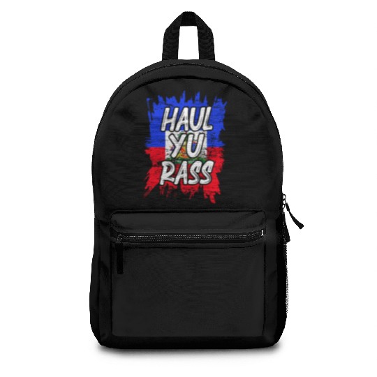 Haul Yu Rass Afro Pride Kriol Haiti Flag Backpacks