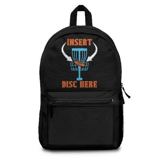 Disc Golf Insert Disc Here Ultimate Frisbee Golfer Backpacks