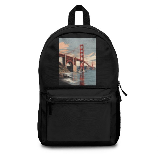 Golden Gate Bridge California Backpacks, Golden Gate
