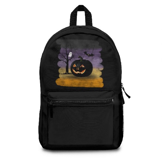 "The Midnight Pumpkin" Backpacks
