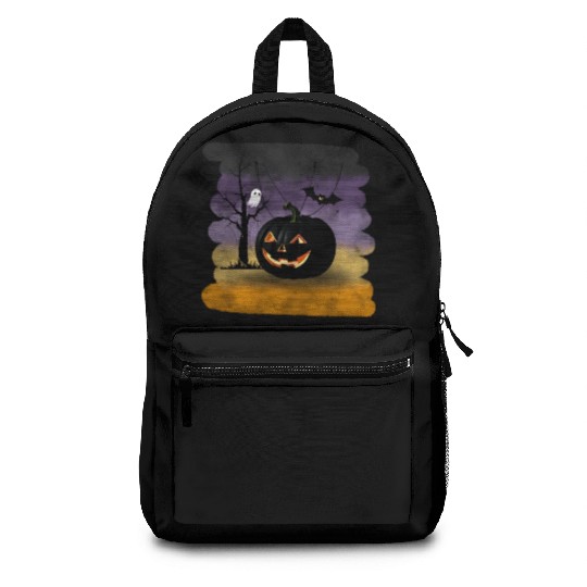 "The Midnight Pumpkin" Backpacks