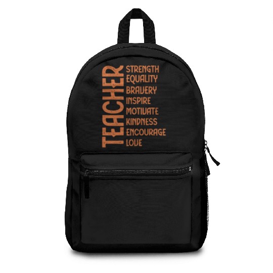 Melanin Teacher Black History Month Juneteenth Backpacks