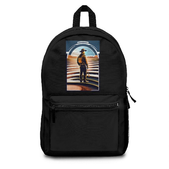Design a western movie poster Backpacks