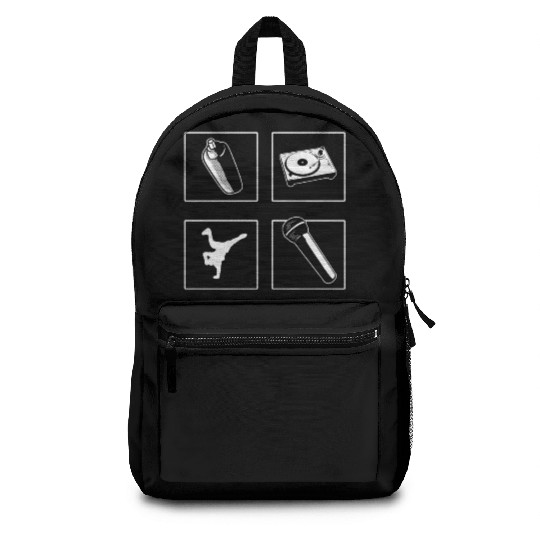 Elements Of Hip Hop Radio Announcer Backpacks