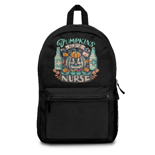 Pumpkin Nurse Backpacks
