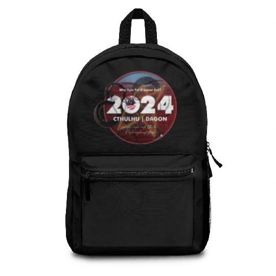 Why vote for a lesser evil? Cthulhu and Dagon 2024 Backpacks