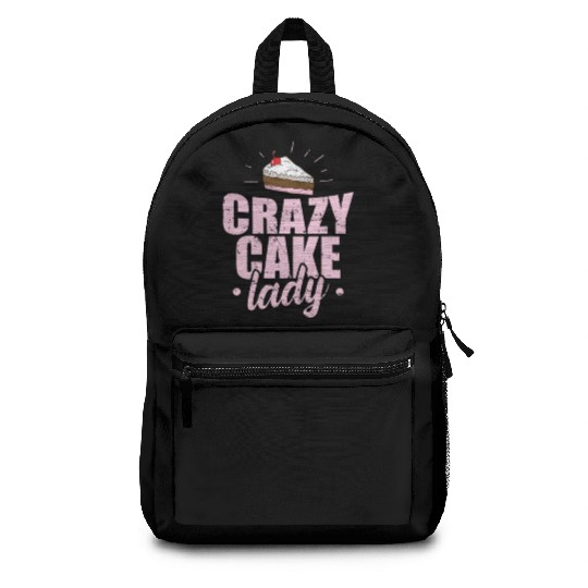 Crazy Cake Lady Pastry Chef Cake Backpacks