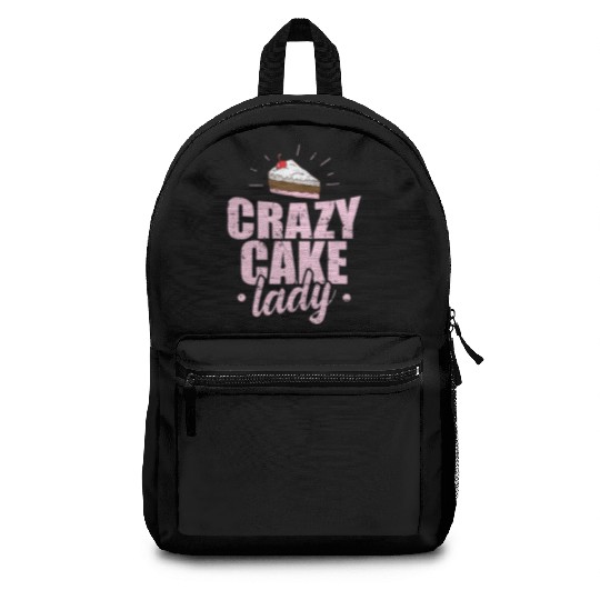 Crazy Cake Lady Pastry Chef Cake Backpacks