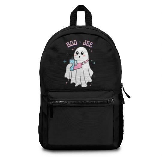 BOO-JEE Spooky Cute Ghost Halloween Costume Design Backpacks