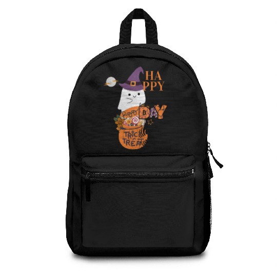 Happy Day Boo Witch Trick or Treat Ghost Backpacks