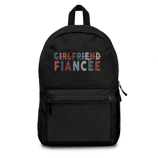 Girlfriend Fiancee Couple Engagement Engaged Backpacks